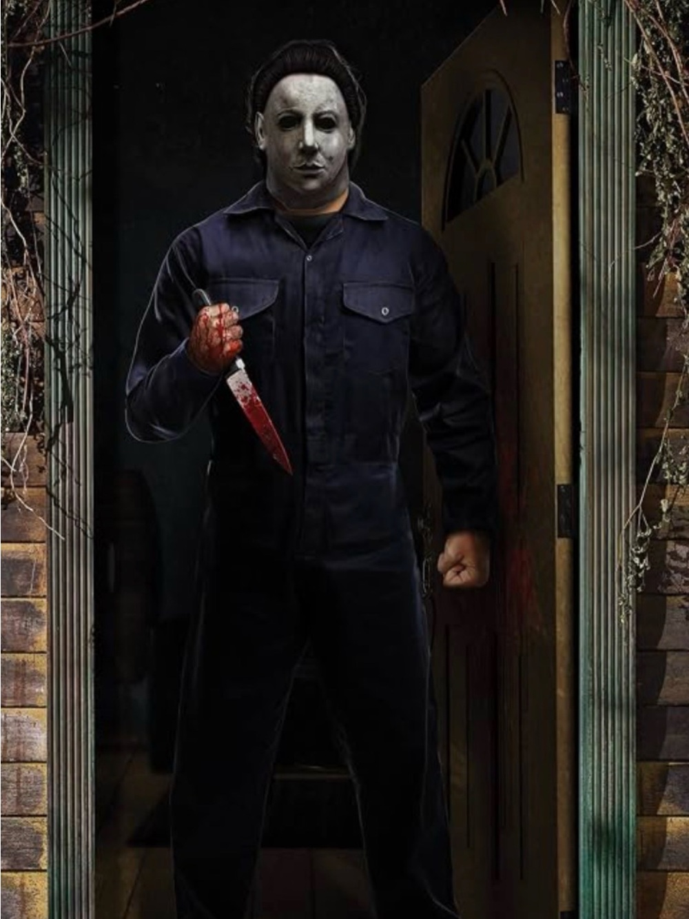 Michael Myers Halloween door decoration